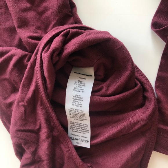 T by Alexander Wang Lace Up Stretch Bodysuit - Picture 7 of 7